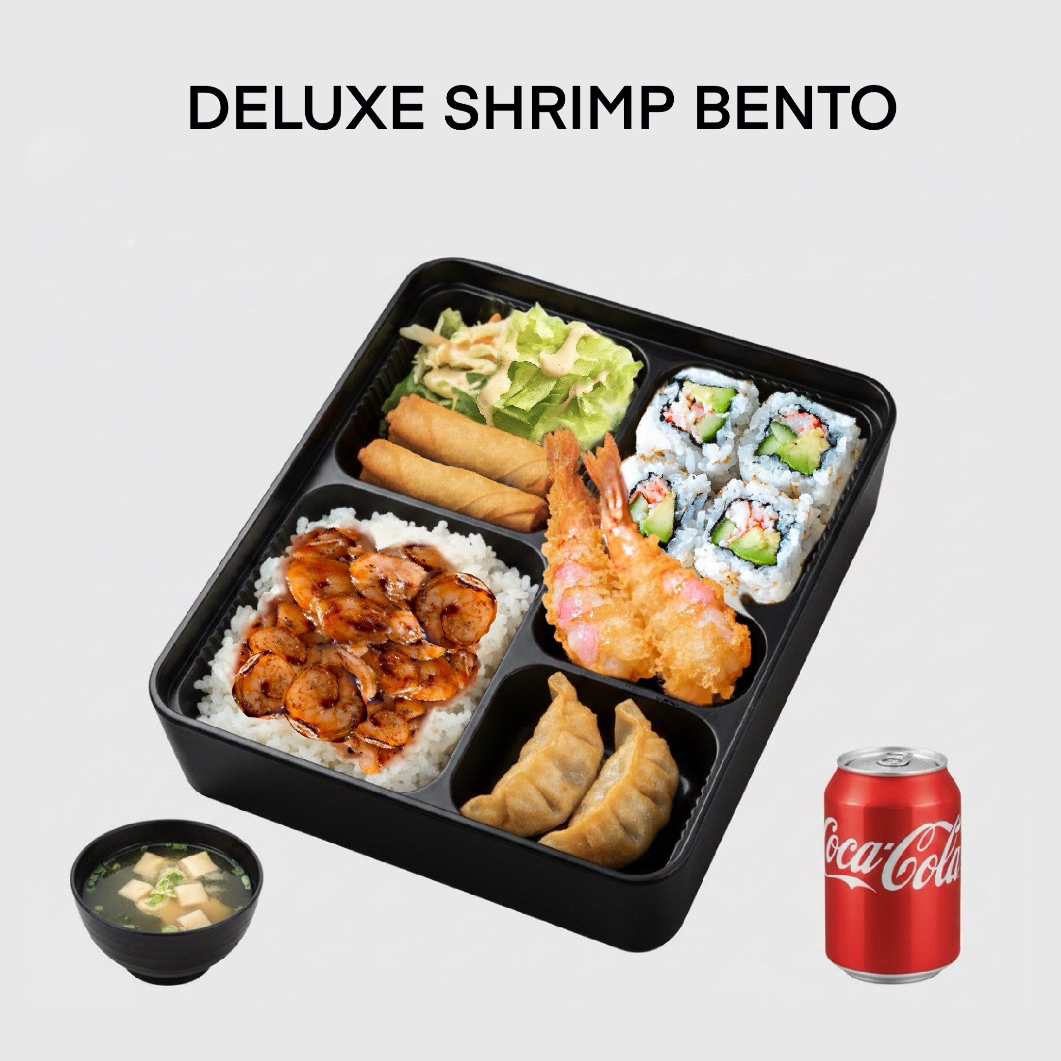 Shrimp Deluxe Bento.