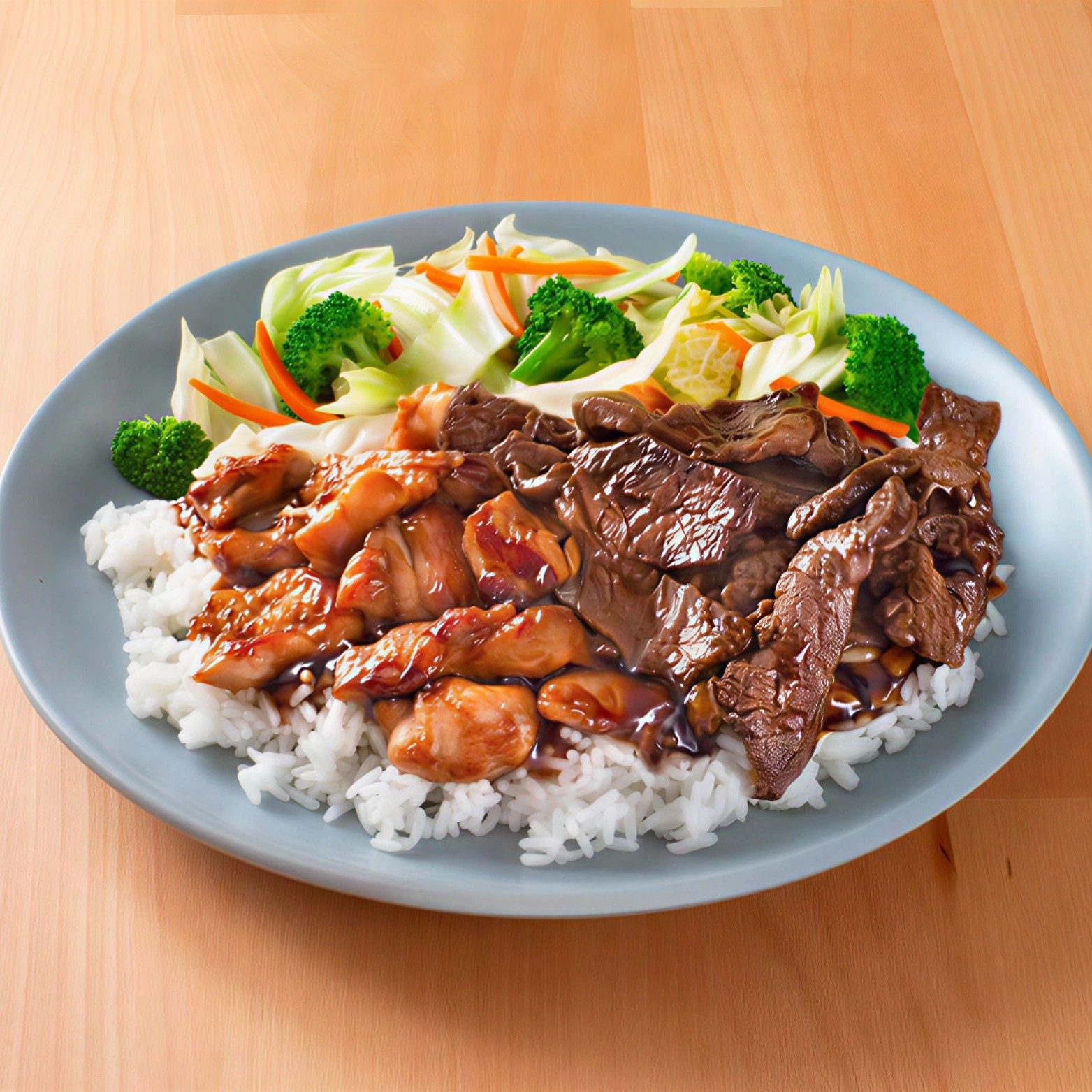 Chicken and Beef Teriyaki.