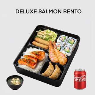 Salmon Deluxe Bento