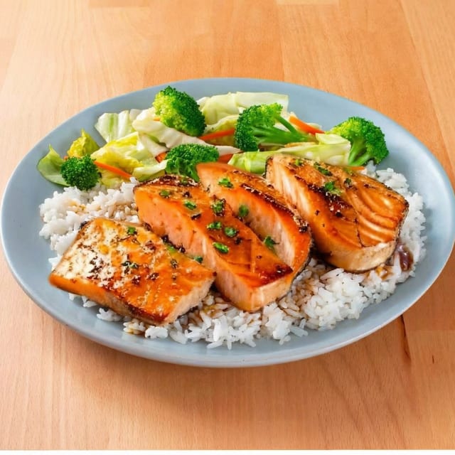 Salmon Teriyaki.