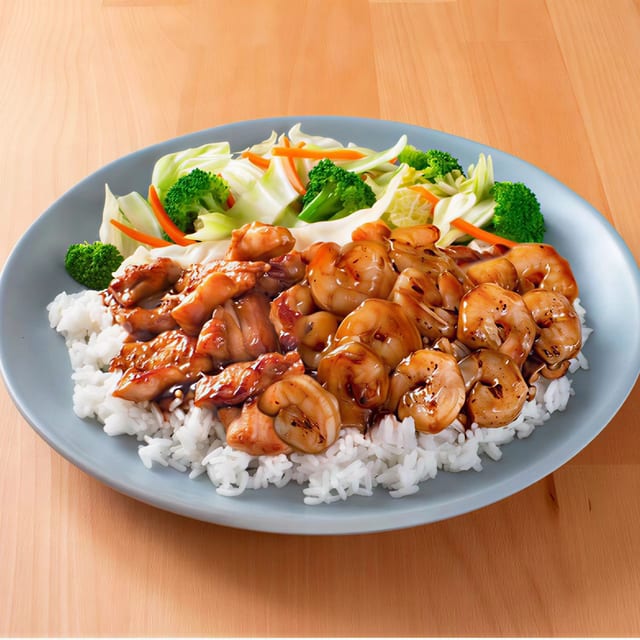 Chicken and Shrimp Teriyaki.