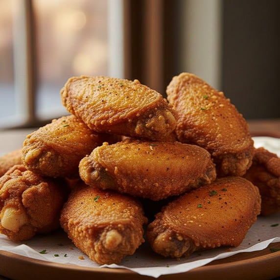 12 Fried Chicken Wings.